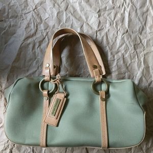 Antonio Melani Canvas Leather Handbag